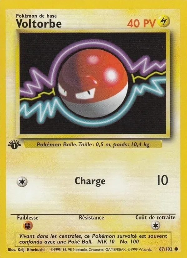 Carte Voltorbe 67/102 – Set de Base