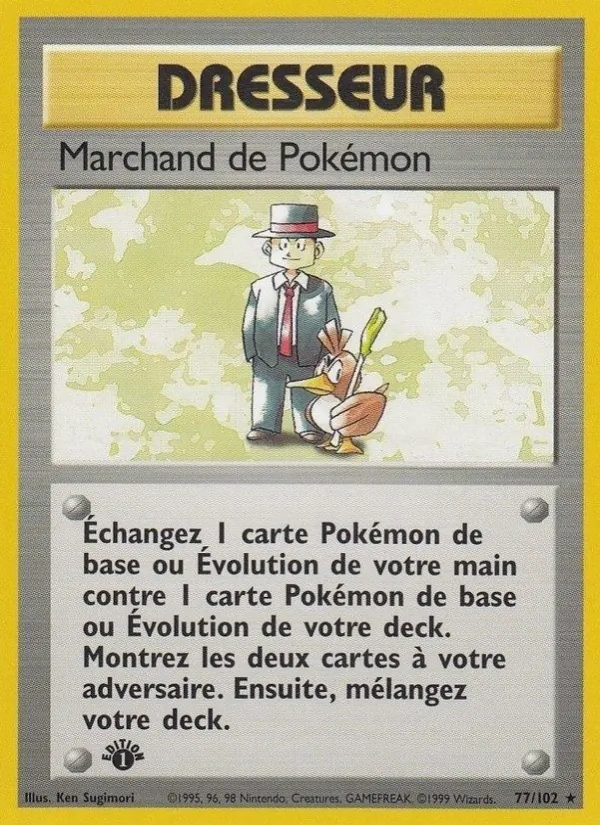 Carte Marchand de Pokémon 77/102 – Set de Base