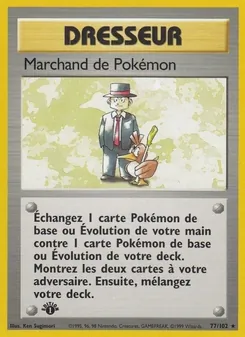 Carte Marchand de Pokémon 77/102 – Set de Base