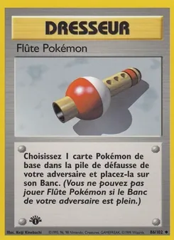 Carte Flûte Pokémon 86/102 – Set de Base