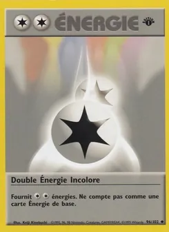 Carte Double Énergie Incolore 96/102 – Set de Base