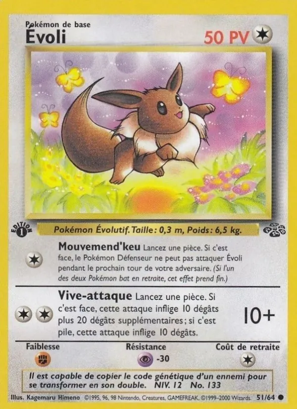 Carte Évoli 51/64 – Jungle