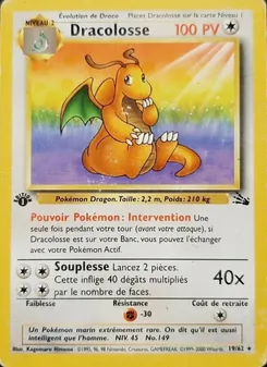 Carte Dracolosse 19/62 – Fossile