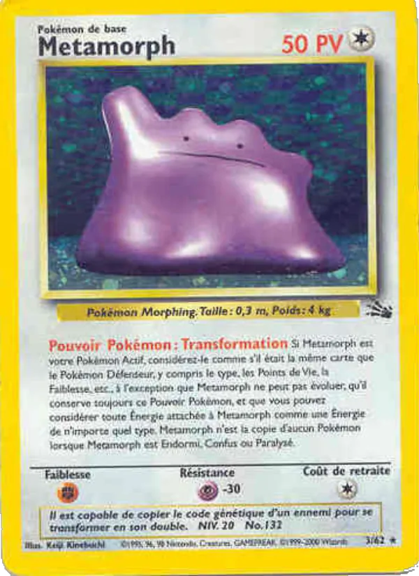 Carte Métamorph 3/62 – Fossile