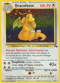 Carte Dracolosse 4/62 – Fossile