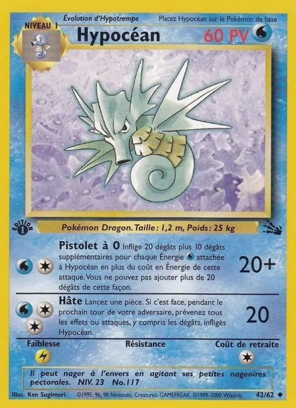 Carte Hypocéan 42/62 – Fossile
