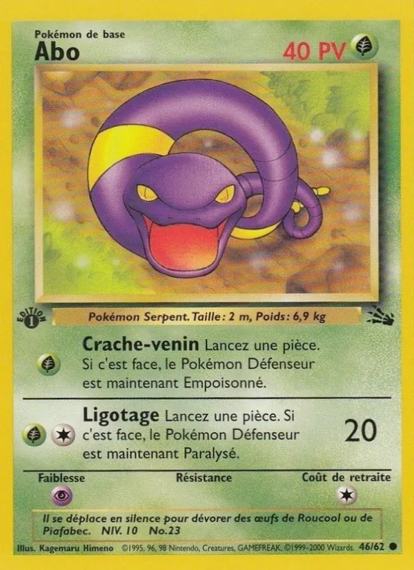 Carte Abo 46/62 – Fossile