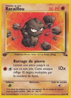Carte Racaillou 47/62 – Fossile
