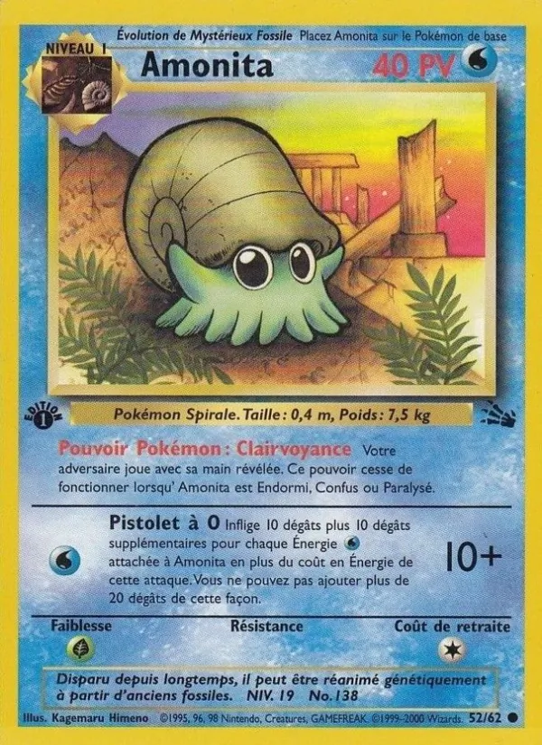 Carte Amonita 52/62 – Fossile