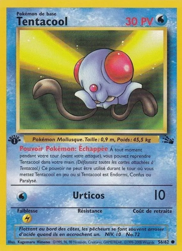 Carte Tentacool 56/62 – Fossile