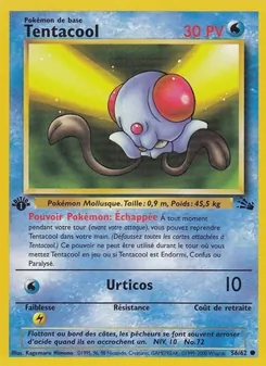 Carte Tentacool 56/62 – Fossile