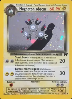 Carte Magneton obscur 11/82 – Team Rocket