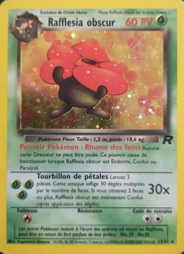 Carte Rafflesia obscur 13/82 – Team Rocket