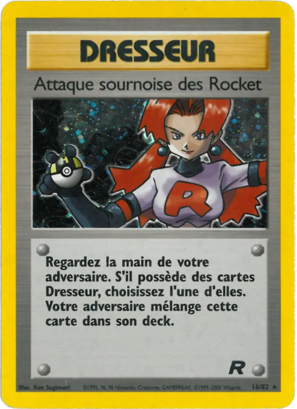 Carte Attaque sournoise des Rocket 16/82 – Team Rocket