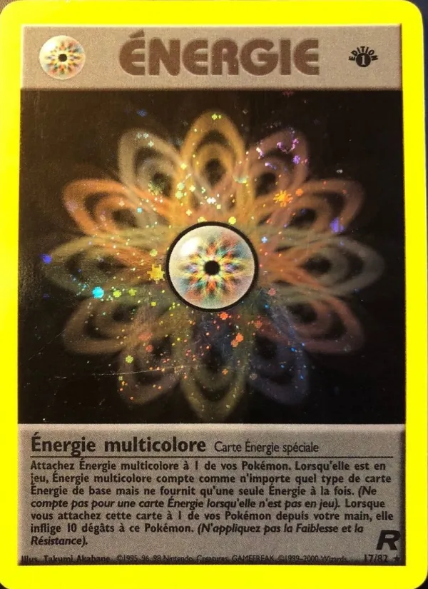 Carte Énergie multicolore 17/82 – Team Rocket