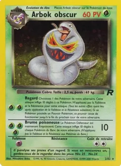 Carte Arbok obscur 2/82 – Team Rocket