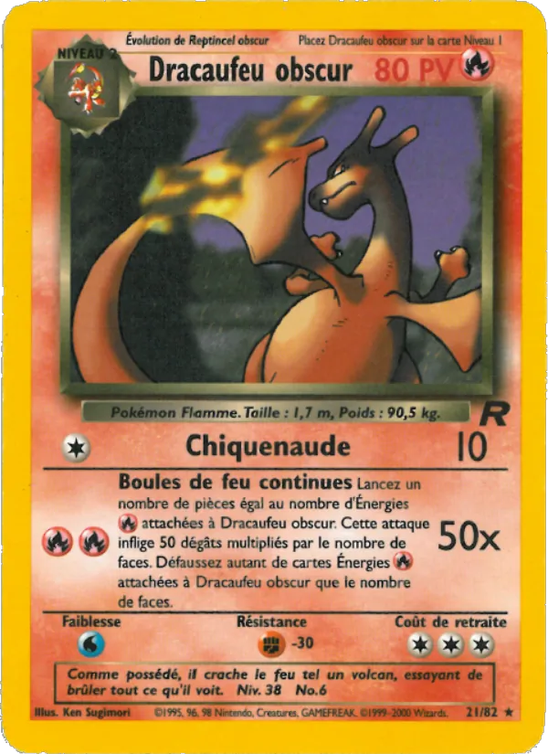 Carte Dracaufeu obscur 21/82 – Team Rocket