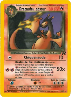 Carte Dracaufeu obscur 21/82 – Team Rocket