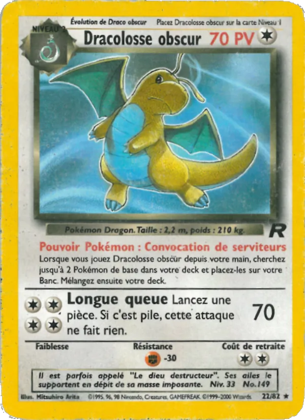 Carte Dracolosse obscur 22/82 – Team Rocket