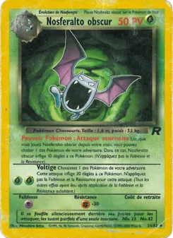 Carte Nosferalto obscur 24/82 – Team Rocket