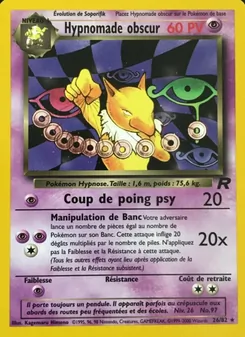 Carte Hypnomade obscur 26/82 – Team Rocket