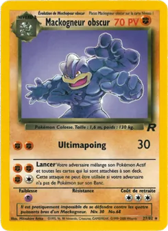 Carte Mackogneur obscur 27/82 – Team Rocket
