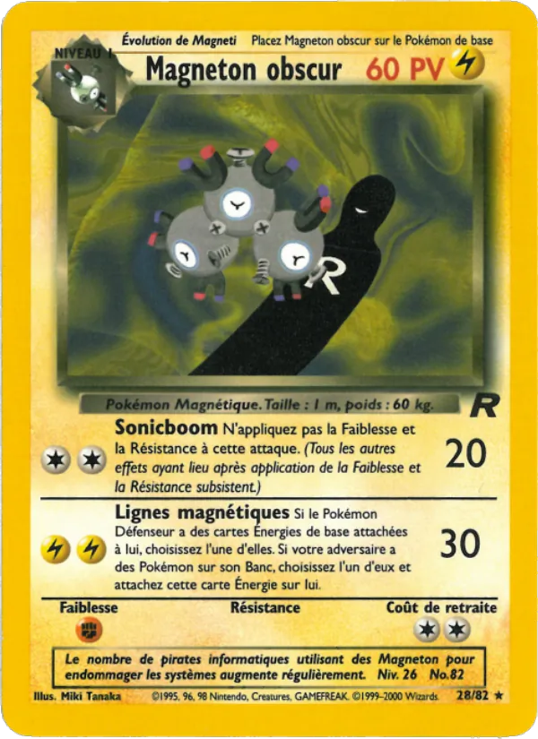 Carte Magneton obscur 28/82 – Team Rocket