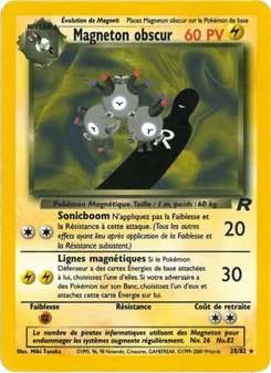 Carte Magneton obscur 28/82 – Team Rocket