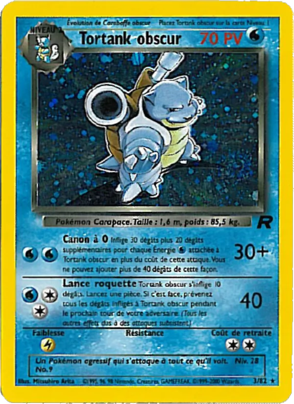 Carte Tortank obscur 3/82 – Team Rocket