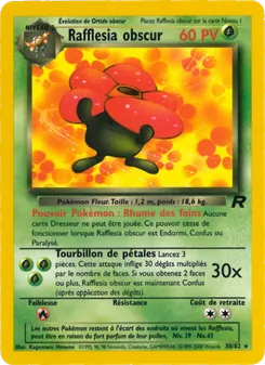 Carte Rafflesia obscur 30/82 – Team Rocket