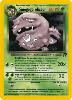Carte Smogogo obscur 31/82 – Team Rocket