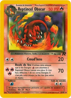 Carte Reptincel Obscur 32/82 – Team Rocket
