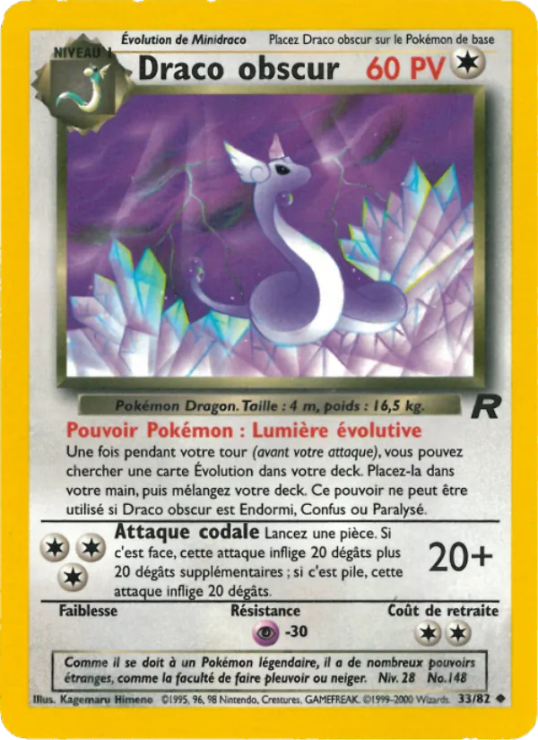Carte Draco obscur 33/82 – Team Rocket