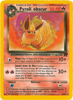 Carte Pyroli obscur 35/82 – Team Rocket