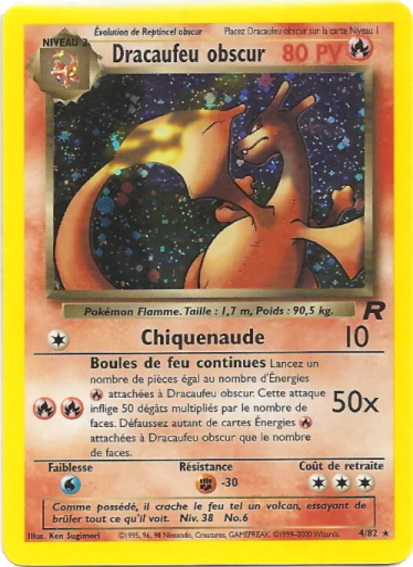 Carte Dracaufeu obscur 4/82 – Team Rocket