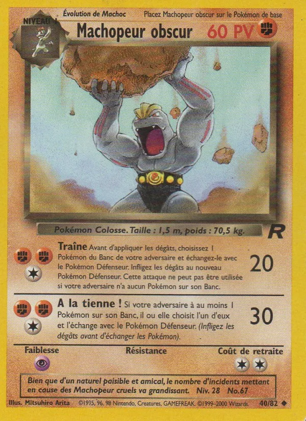 Carte Machopeur obscur 40/82 – Team Rocket