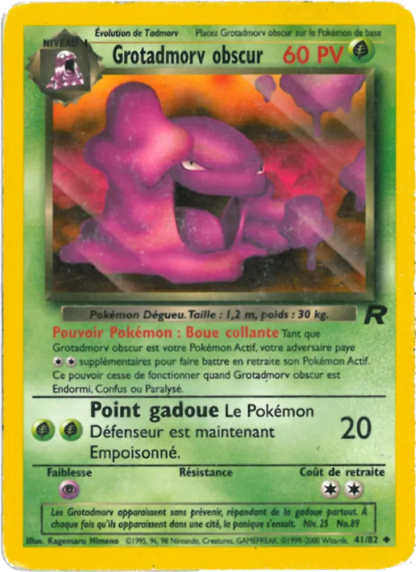 Carte Grotadmorv obscur 41/82 – Team Rocket