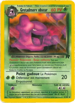 Carte Grotadmorv obscur 41/82 – Team Rocket