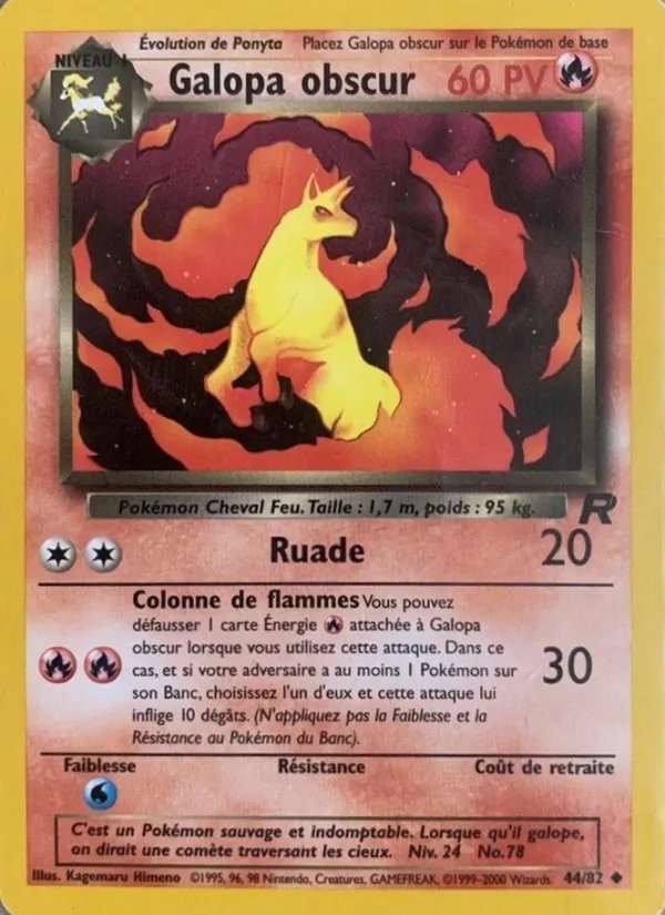 Carte Galopa obscur 44/82 – Team Rocket