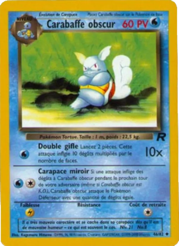 Carte Carabaffe obscur 46/82 – Team Rocket