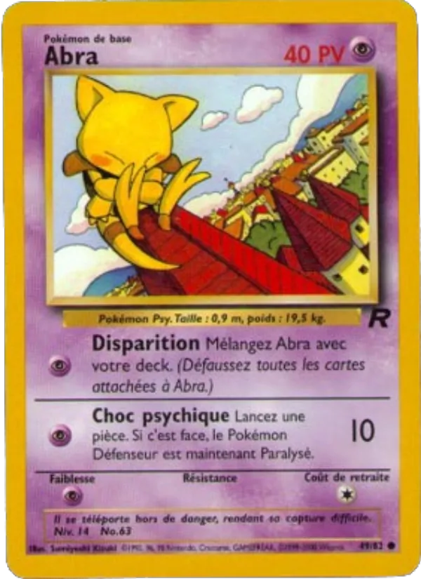 Carte Abra 49/82 – Team Rocket