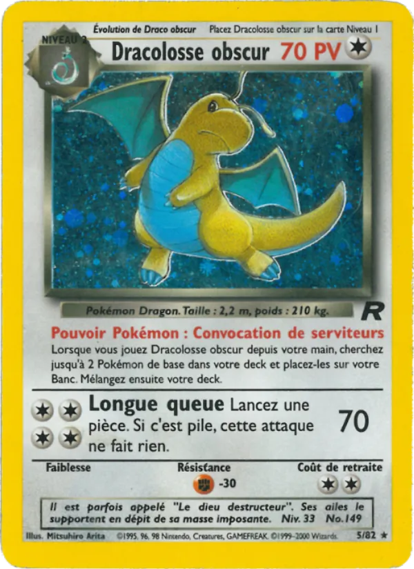 Carte Dracolosse obscur 5/82 – Team Rocket