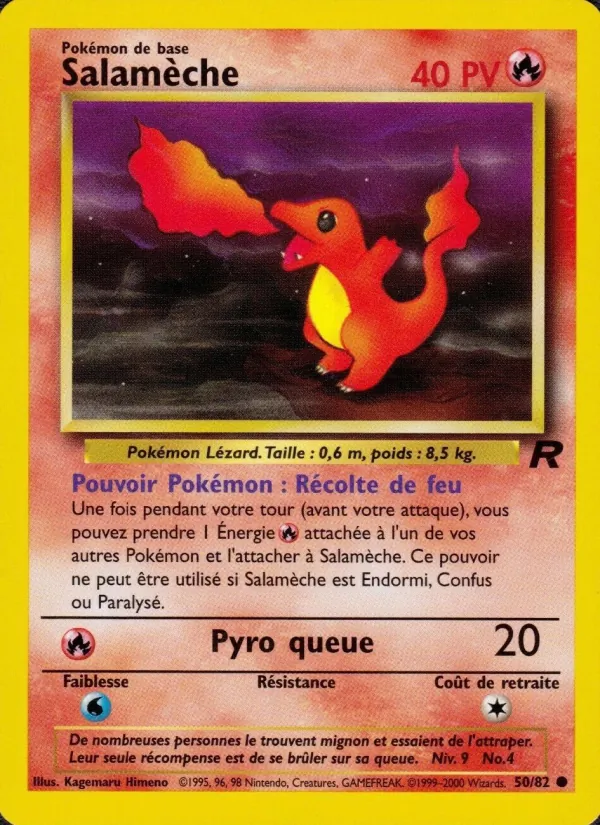 Carte Salamèche 50/82 – Team Rocket