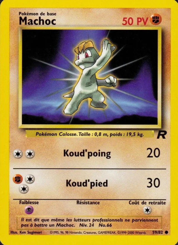 Carte Machoc 59/82 – Team Rocket