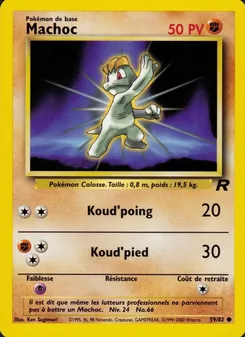 Carte Machoc 59/82 – Team Rocket