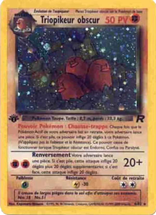 Carte Triopikeur obscur 6/82 – Team Rocket