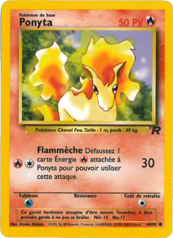 Carte Ponyta 64/82 – Team Rocket