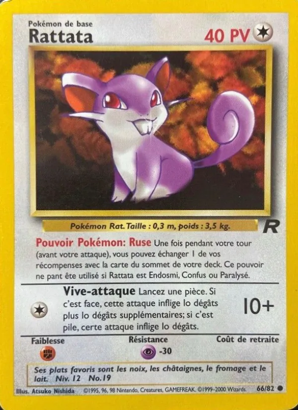Carte Rattata 66/82 – Team Rocket