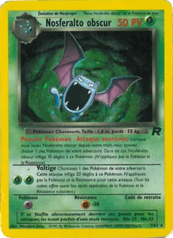Carte Nosferalto obscur 7/82 – Team Rocket