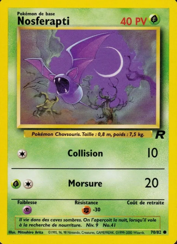 Carte Nosferapti 70/82 – Team Rocket